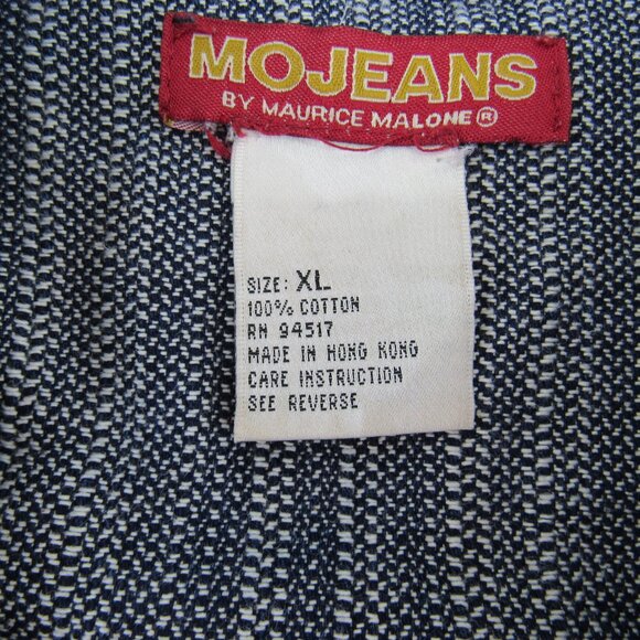 MO JEANS Maurice Malone Textured Denim Hip Hop 90's Jean Jacket RN94517 Size XL - Picture 11 of 11
